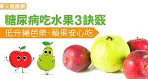 糖尿病吃水果3訣竅　低升糖芭樂、蘋果安心吃