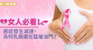 女人必看！癌症發生減速，為何乳癌還在猛催油門？