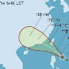 輕颱啟德14：30發海警　東南部海域警戒