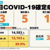 COVID-19／新增3例本土病例、5例境外移入、1例死亡，死亡率5.1%