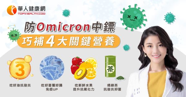 Omicron多輕症像「感冒」，為何還要害怕？補維生素C、益生菌4大關鍵營養，免疫力UP