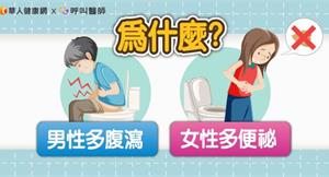 為什麼男性多腹瀉、女性多便祕？腸道功能異常揪元凶，聰明排出理想「香蕉便」