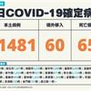 COVID-19／新增65例死亡、41481例本土，及60例境外移入