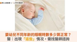 嬰幼兒不同年齡的睡眠時數多少算正常？醫：出現「這些」情况，需找醫師諮詢
