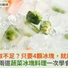 蔬菜攝取不足？只要4顆冰塊，就能搞定！兩道蔬菜冰塊料理一次學會