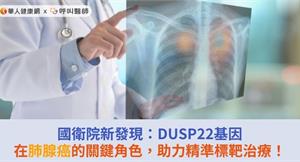 國衛院新發現：DUSP22基因在肺腺癌的關鍵角色，助力精準標靶治療！