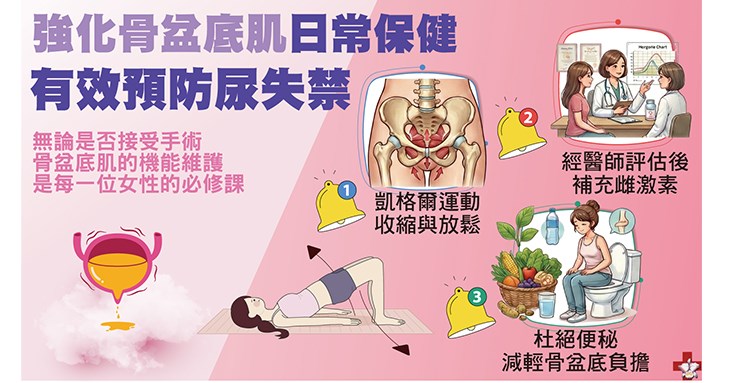 強化骨盆底肌的日常保健(圖片提供/振興醫院)