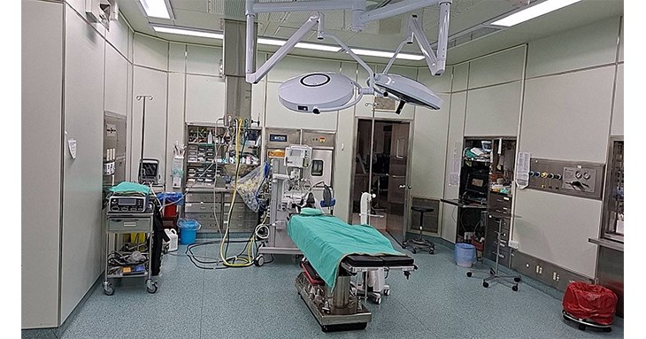 金門醫院手術室加護病房。(圖片提供/臺北榮總醫院)