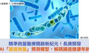 精準微菌醫療開啟新紀元！長庚開發AI「腸道微菌」預測模型，解碼腸道健康年齡