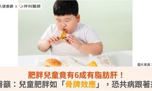 肥胖兒童竟有6成有脂肪肝！醫籲：兒童肥胖如「骨牌效應」，恐共病跟著來